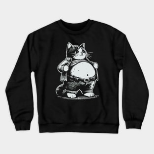 Chubby Cat // Funny Cat Lover Crewneck Sweatshirt